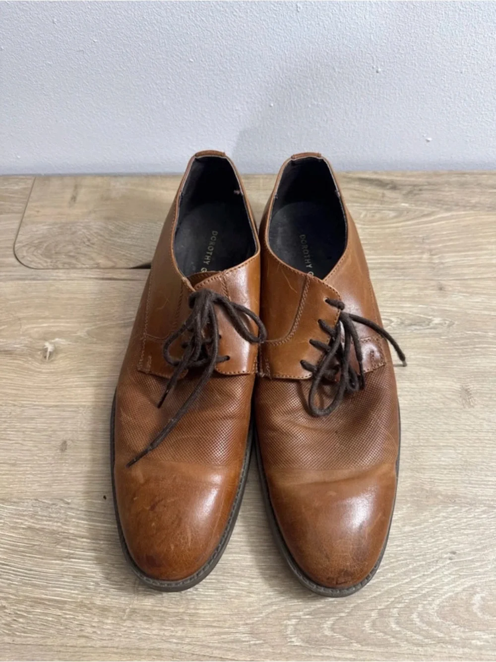 Brown Men's Leather Dress Oxfords size 11